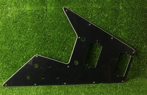 Flying V 70s Reissue Pickguard For Gibson Guitars - Black 3 Ply