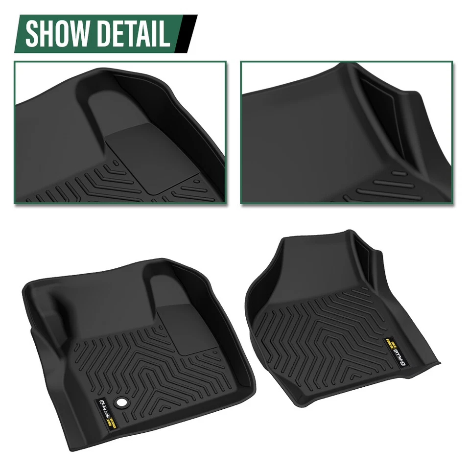 TPE Floor Mats Liners Fit For 1999-2007 Ford F-250 F-350 Super Duty Crew Cab Foto 3 de 4