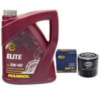 MotoröL Set 5W40 5 Liter + ÖLfilter SM121 FüR Hyundai Genesis Coupe