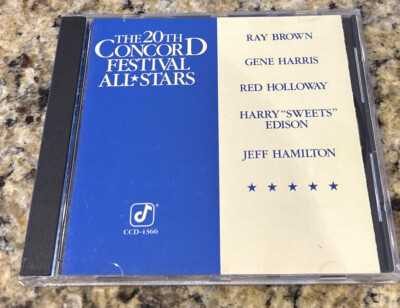 THE 20TH CONCORD FESTIVAL ALL STARS CD. CONCORD JAZZ CCD-4366. NEW CASE