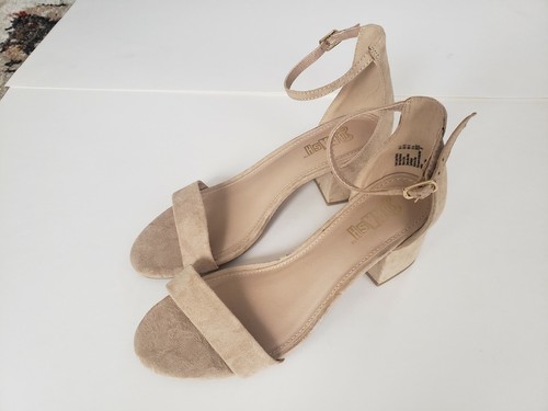 Block Heel Dress Sandals NUDE 