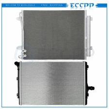 Aluminum Radiator & AC Condenser Cooling Kit For 2006-2008 Volkswagen Passat