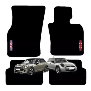 Tailored Carpet Car Floor Mats FOR MINI 2015 Onwards F55 F65 5 Door with logo