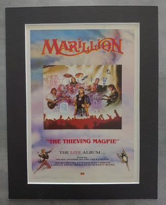 Marillion The Thieving Magpie Promo Original Album Advert Mounted 14x11|''