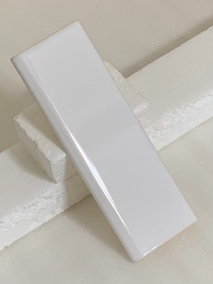 #ad New Sri Lanka Flat Surface Bullnose Tile 2quot; x 6quot; White P 1 Gloss $4.50