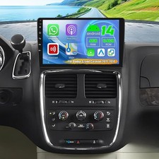 Android 14 10 Radio Dodge Grand Caravan 11-14 Carplay Android Auto Backup Camera