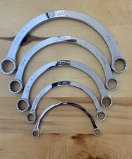 MAC Tools 5-pc Half Moon Curved Obstruction Double Box End Wrench Set