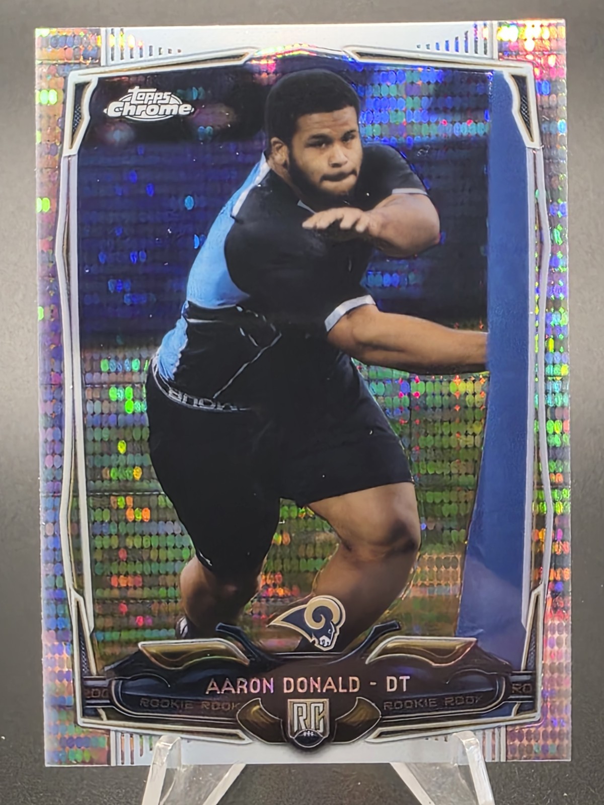 2014 Topps Chrome Pulsar Refractor Aaron Donald #175 SP (RC)