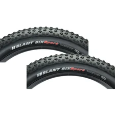 Pack of 2 Kenda Slant 6 Tire 20 x 2.6 Clincher Wire Steel Black Mountain Bike