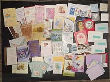 Misc Lot of Vintage Unused Greeting Cards, Envelopes, Blanks . . . 104 Total 