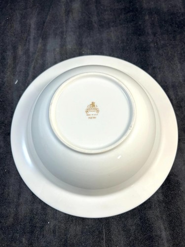 Pickard Poetry Group of 1 Round Vegetable Bowl 1 Creamer & 1 Sugar Bowl with Lid - Picture 6 of 16