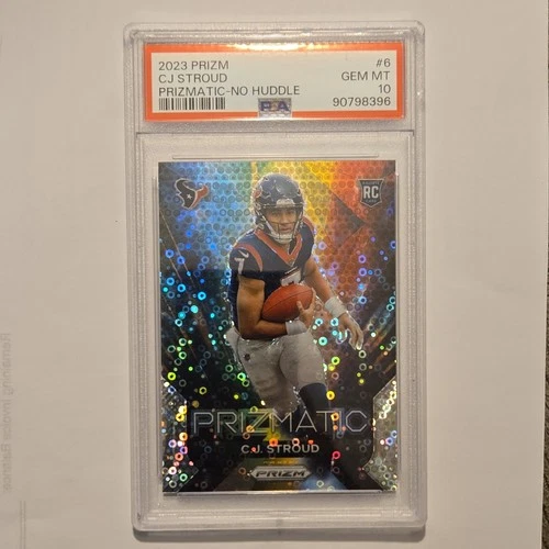 2023 Prizm Cj Stroud Prizmatic-No Huddle PSA 10