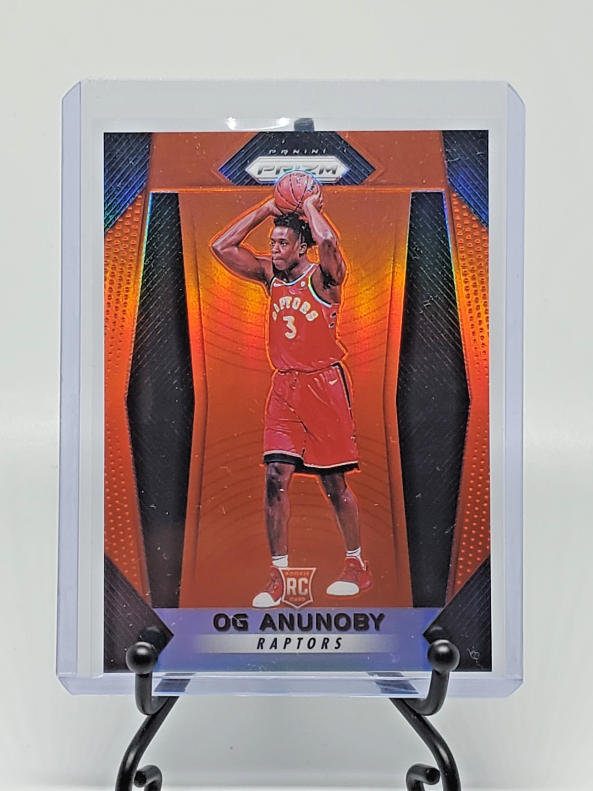 OG Anunoby RC 2017-18 Panini Prizm #38 Orange #/49 RAPTORS