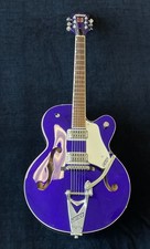 Guitarra Eléctrica Gretsch 6120SH Brian Setzer Hot Rod Cuerpo Hueco Púrpura