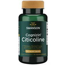 Swanson Cognizin Citicoline 500 mg 60 Veggie Capsules