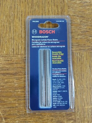 Bosch PA1202 - 3-1/4'' x 0.125''.  Tungsten Carbide Planer Blade Double-Edged 2 pk