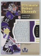 2007-08 UD Ultimate Collection Debut Threads patch rookie /50 Jonathan Bernier 