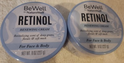 BeWell by NatureWell Retinol Advanced Moisture Cream for Face & Body 8oz  X 2