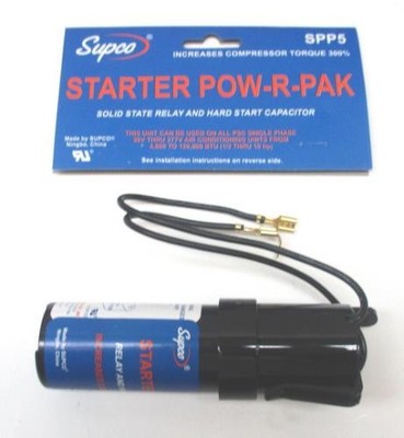 1pc SPP5 Hard Start Super Boost HVAC Relay and Start Capacitor