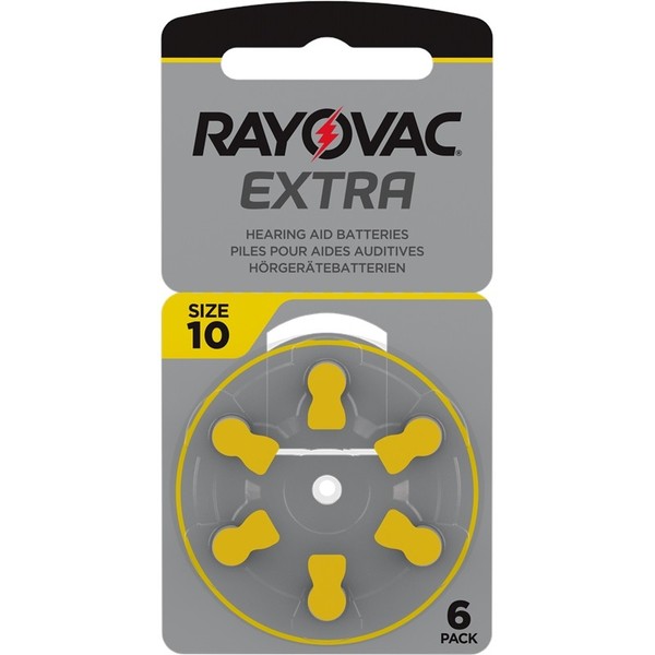 30X HöRgeräTe-Batterie Typ 10 Rayovac Extra (Vormals Extra Advanced)-image