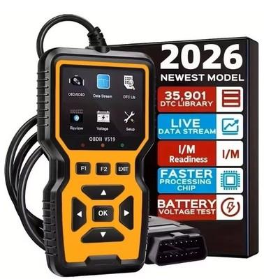 V519 OBD2 Scanner - Auto Diagnoseleser, Fehlercodes löschen & Software Update.