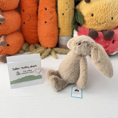 新作　新品　ジェリーキャット　Oat Flufflet Bunny バニー Jellycat Little (7.1 in, 18 cm) Bashful Oat Flufflet Bunny BNWT