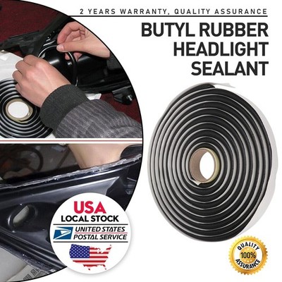 13FT Butyl Rubber Glue Sealant Rope Box PK Headlight Window Door and Windshield
