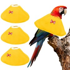 Bird Collars Bird Cone Collar Protective Cones Yellow XL 3Pcs