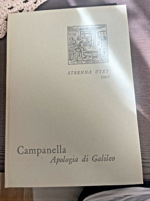 APOLOGIE VON GALILEO von Tommaso Campanella 1969 - Utet