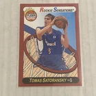 2012-13 Fleer Retro Tomas Satoransky Rookie Sensations Auto Autograph