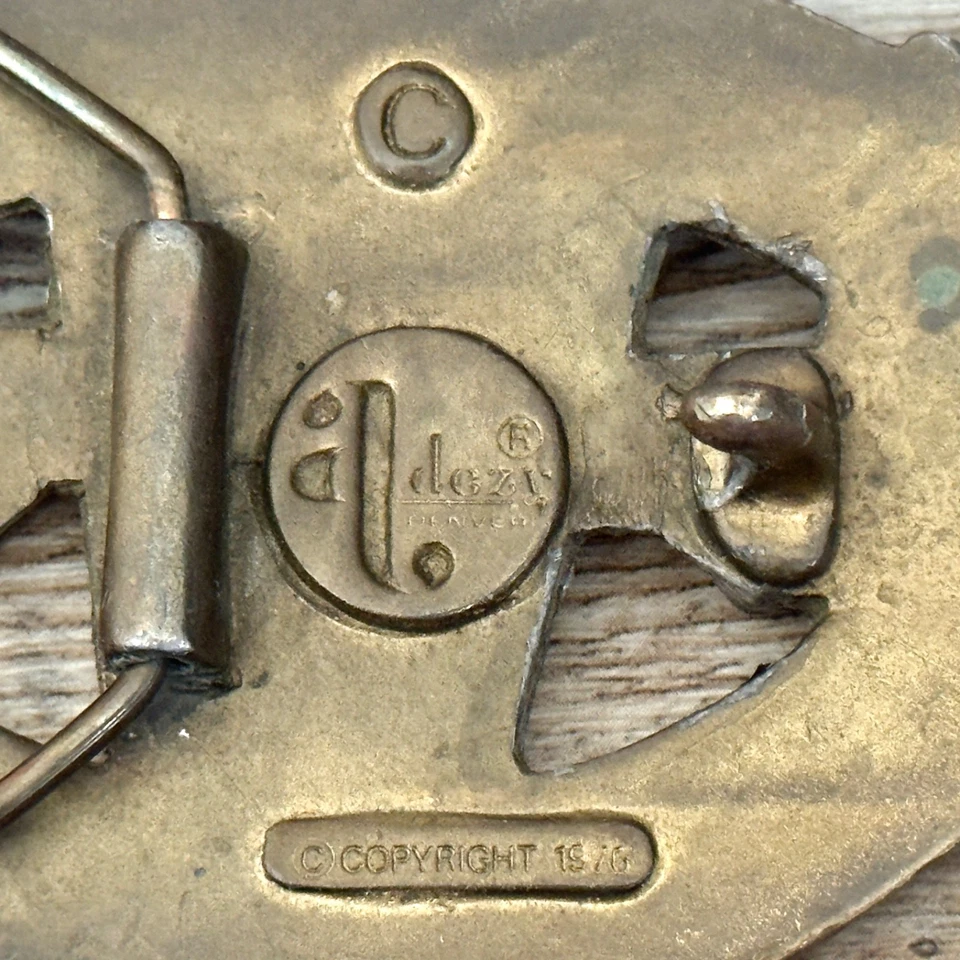 De colección Fabuloso Las Vegas Jack & Ace Spades Dados Juego Casino Dezy Cinturón Hebilla Foto 3 de 4