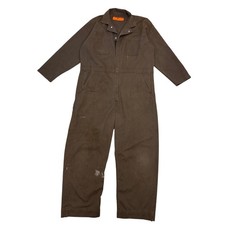 Vintage Red Kap Coveralls 48-Reg Brown thrashed painted stained made USA grunge