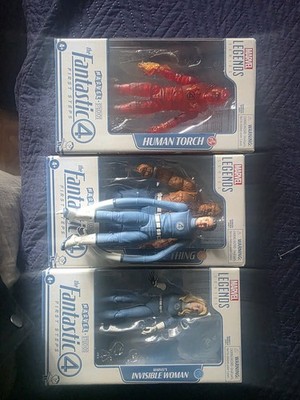 Marvel Legends Fantastic Four Action Figure Collection Human Torch, Thing, Invi 