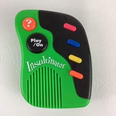 Rare Vintage 90s Insultinator Toy Says Random Insults Tested 1995 Mouth Machines