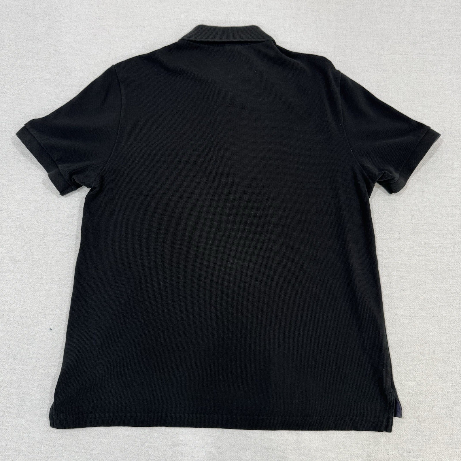 Lacoste Black Polo Pique Shirt Men’s Medium Classic Fit Big Croc Logo thumbnail 3