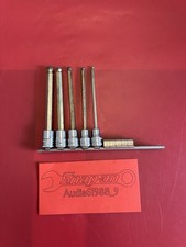 Snap On 5 pc 3/8" Drive Metric Long Ball Hex Bit Socket Set (4-10 mm) 206EFABLM