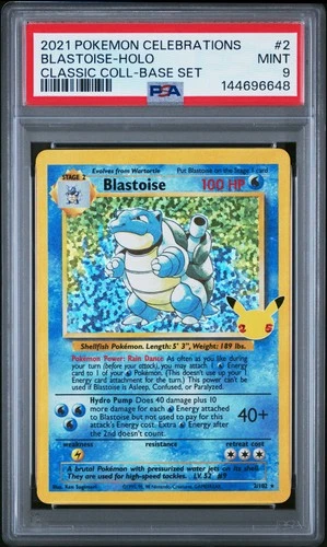Blastoise Holo 2 Celebrations Classic Collection Pokemon PSA 9 *648