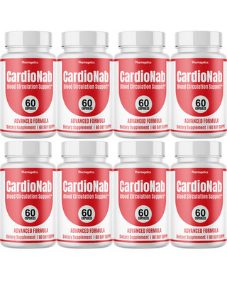 CardioNab- Advanced Formula For Healthy Blood Circulation Support- 8 Bottles