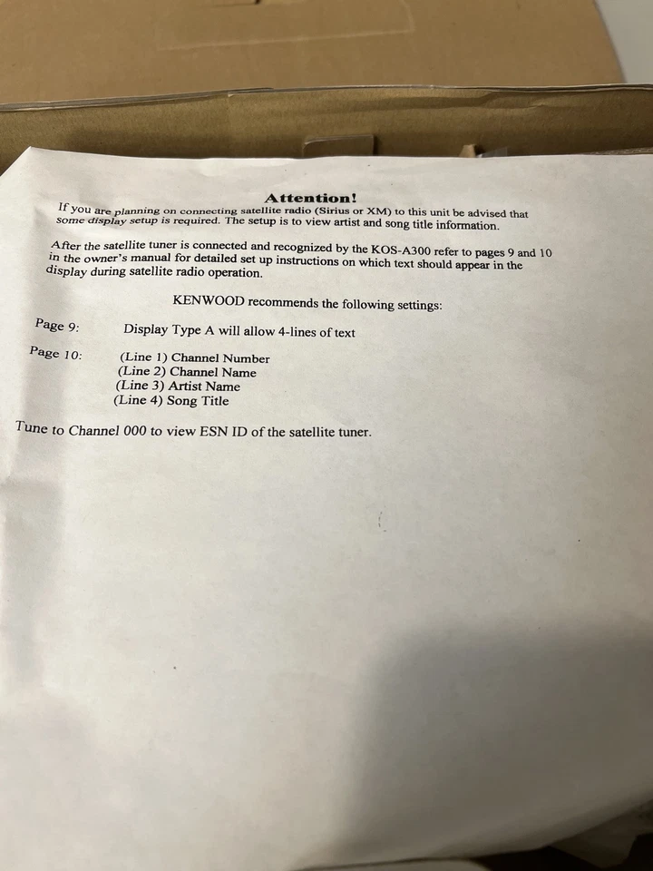 Controlador de medios externos Kenwood KOS-A300 modelo de EE. UU. N/como nuevo con KCA-iP101 probado JP Foto 2 de 4