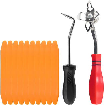 12 Pcs Windshield and Glass Repair Tools Kit, Including 1 Pcs Cotter Pin Puller,