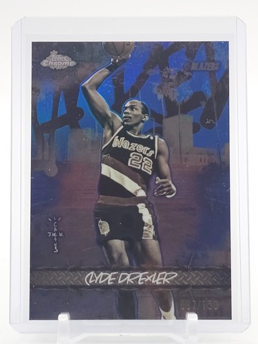 CLYDE DREXLER 2025-26 TOPPS CHROME CACTUS JACK JACKED UP BLUE /150 #JU-38 Q3882