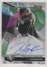2020 Bowman's Best of Green Refractor 55/99 Tim Anderson #B20-TA Auto 1l5