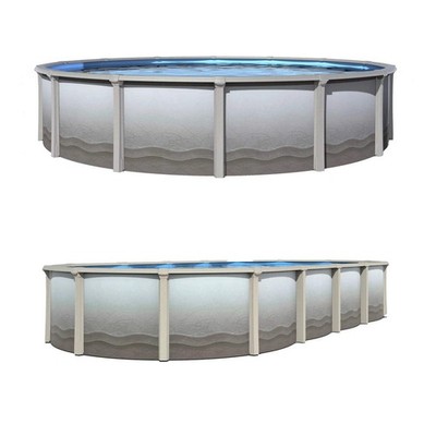 Trinity 52'' Tall Salt Friendly Resin Above Ground Pool Kit plus Starter Package