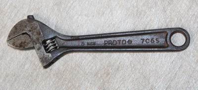 Proto Professional USA 6  Adjustable Wrench 706-S Black Oxide WORKS GOOD