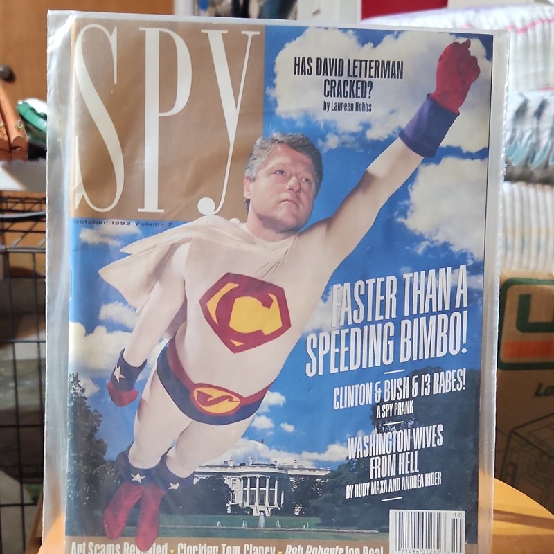 Spy Magazine Illustrated Vol 7 Issue 10 October 1992 Politics Satire Letterman