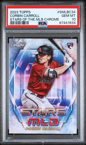 2023 Topps Stars of MLB Chrome #SMLBC-34 Corbin Carroll (RC) ROOKIE PSA 10