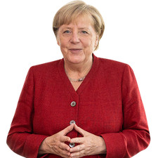 Angela Merkel (Red Blazer) Half Body Buddy Cutout