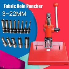 Clothes Punching Machine Fabric Round Hole Puncher Plastic Bag Manual Punch