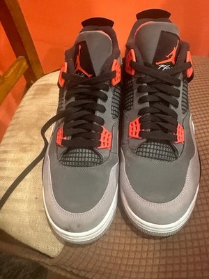 Nike Air Jordan 4 Retro Gray and Infrared