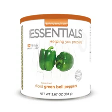 Emergency Essentials #10 can freeze dried foods - diced green bell peppers